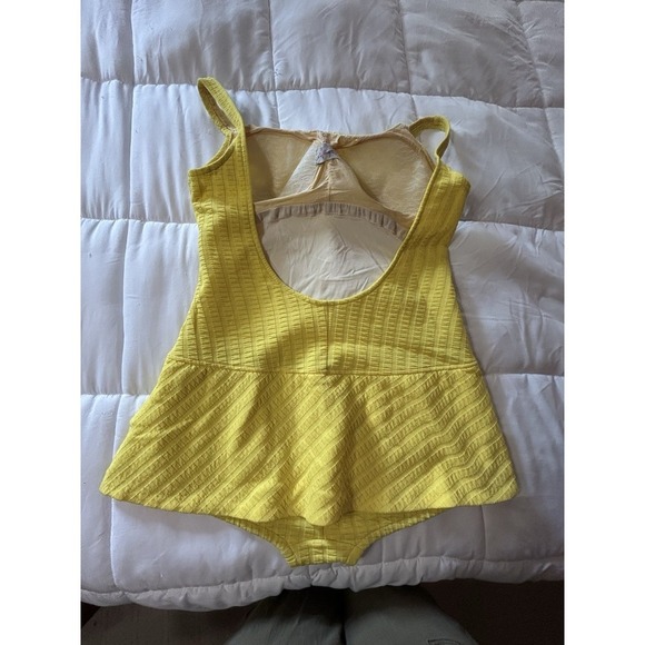 Vintage 1950s Original Rose Marie Reid Of California Yellow Bathing Suit -XL - Picture 3 of 8